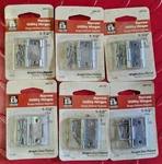 Lot Of Pairs Everbilt 1-1/2 In. Zinc-plated Narrow Utility Hinges 649 155. Fixed Price $10.00.
