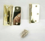 Deltana S35R43 3.5" X Plain Bearing 1/4" Corners Mortise Hinge Pair Tf. Fixed Price $16.48.