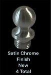 Baldwin 1090-264 Satin Chrome Finish Finial Ball Hinge Tips Set (4) Total Nos. Fixed Price $14.99.