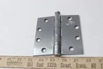 Crp Spring Hinge Square Satin Chrome 4-1/2" CPS4545-26D-3. Fixed Price $12.80.