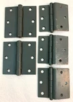 Lot Of Five Vintage Stanley Gray Door Hinges 3 Hole Made Usa. Fixed Price $15.98.