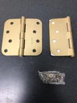 Emtek 9100 Steel Hinges - 5/8" Radius 4" X Satin Brass. Fixed Price $12.78.