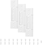 3-PACK Matte White Screen Door Hinges, 1/8 Inch Grooved Center Storm. Fixed Price $23.13.