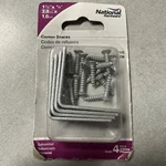 National Catalog V115 1-1/2 In. X 5/8 Galvanized Steel Corner Brace. Fixed Price $8.50.