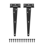 Meterxity 2-PACK Iron T-strap Shed Door Hinges, 8 Inch Barn. Fixed Price $15.99.