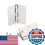 Knobwell 12 Pack Modern Satin Nickel Door Hinges 3.5 X Heavy Duty Iron. Fixed Price $34.92.