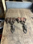 Antique Old Myers Cast Iron Farm Barn Door Rollers Hangers Pulleys Pair Set Usa. Fixed Price $299.99.