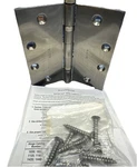 Baldwin 10461511 4-1/2" Ball Bearing Square Mortise Door Hinge Polished Nickel. Fixed Price $20.66.