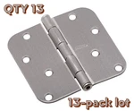 13-PACK National Hardware N830-243 Satin Nickel 5/8" Radius Corner 4" Door Hinge. Fixed Price $42.74.