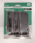 Mastercraft 3PK Residental Door Hinges Removable Pin Oil Rubbed Bronz Finish 4". Fixed Price $8.99.