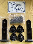 Set Abbey Gates Heavy Duty Hinges Reversible Garage Stable Door 7''. Fixed Price $35.00.