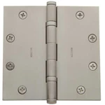 Nib Pair Of Baldwin Hardware X Square Corner Hinge Antique Nickel 1051-151. Fixed Price $49.95.