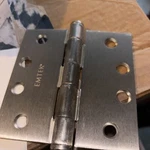 Emtek 9201315 3-1/2 Square Corner Steel Hinge Satin Nickel. Fixed Price $14.25.