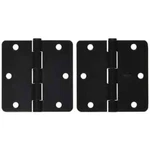 New 12PK Stanley 3.5" Round 1/4" Corners Satin Bronze Dark Door Hinges S821-322. Fixed Price $36.00.