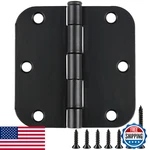 30 Pack Matte Black 3.5" 5/8" Radius Interior Door Hinges Residential Bedroom. Fixed Price $44.79.