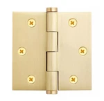 New Signature Hardware 3-1/2" Solid Brass Mortise Door Hinge Satin. Fixed Price $5.00.