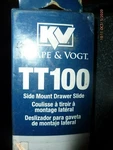Nos Pair (left And Right) Knape & Vogt TT100P 450 Drawer Slides, 18" Length. Fixed Price $15.00.