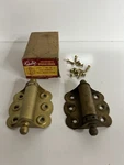 Nos Shelby Corporation Adjustable Tension Full Surface Spring Hinges Brass. Fixed Price $16.99.