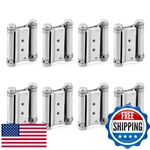 Qwork Heavy Duty Cafe Saloon Bars Door Swing Hinges 8 Pack 3" Stainless Steel Se. Fixed Price $62.59.
