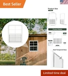 Versatile 12" X 18" Flush Mount Window - Ideal For Garden Sheds & Outdoor Spaces. Fixed Price $67.99.