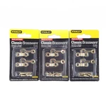 Stanley 80-3640 Hook And Staple Latch 2-PACK Solid Brass Cabinet Hardware Lot. Fixed Price $24.99.