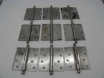 Set Of Nine Heavy Duty Mckinney 4 1/2" Stainless Steel Door Hinges. Fixed Price $45.00.