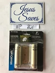 Set Mintcraft 830-6599 3" Double Action Spring Door Hinge Satin Brass NP801. Fixed Price $15.00.