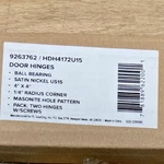 Lot Of Miseno MDH4172SN X Ball Bearing 1/4" Radius Corner Door Hinge. Fixed Price $26.99.