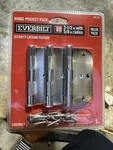 Lot Of 15 Everbilt Door Hinges 3-1/2 In. Chrome 5/8 Radius Security 806 285. Fixed Price $35.00.