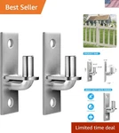 2 Pack Wall Mount Gate Hinges With 5/8" Pin - Durable Iron Design. Fixed Price $28.99.