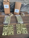 Parker Pack Commercial Bright Brass Template Butt Door Hinges Heavy Duty 4.5. Fixed Price $20.00.
