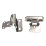 Pair Amerock Satin Nickel Partial Wrap 1/2" Overlay Cabinet Hinges BPR7550G10. Fixed Price $9.39.