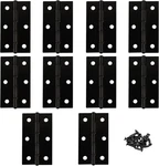 10 Pcs 2.5 Inch Black Door Cabinet Hinge, Ball Bearing Butt Hinges. Fixed Price $10.93.