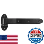 4 Pack 12 Black Strap Gate Hinges Heavy Duty Shape. Fixed Price $58.95.
