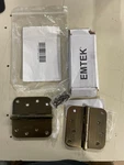Emtek 91034US7 4X 4" 5/8" Rdcr Mortise Hinge - Pair (lt. Wear/tear). Fixed Price $9.25.