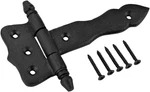 Black Strap Hinge 5 Inch Long Wrought Iron Decorative Colonial Rust Resi. Fixed Price $27.99.