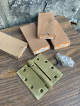 Parker Pack Commercial Dull Brass Template Butt Door Hinges Heavy Duty 4.5". Fixed Price $20.00.