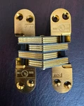 Soss 218US4 Invisible Hinge Satin Brass Model For 1-3/4" Thick Material 97S9. Fixed Price $54.99.