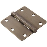 Hillman 1/4" Round Corner Door Hinge Antique Brass (3-1/2"). Fixed Price $7.95.