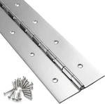 Heavy Duty Piano Hinge 24 Inch X Width, 0.047'' Thick Stainless Steel. Fixed Price $40.10.