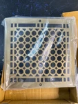 Honeycomb Brass Wall Register - Signature Hardware 327385 Antique 8"X8". Fixed Price $74.99.