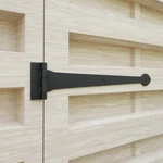 Renovators Supply Black Door Gate Strap Hinges 18" Heart Design Pack Of 2. Fixed Price $73.99.