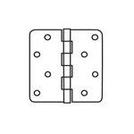 Delaney RH4531 4" X Plain Bearing 5/8" Radius Corner Mortise - Bronze. Fixed Price $18.53.