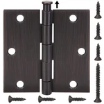 48-PACK 3.5 Inch Door Hinges With Square Corner, 3-1/2 X Iron Bifo.... Fixed Price $45.23.