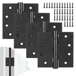 Cskunxia 4 Pack Stainless Steel Black Door Hinges, Heavy Duty Hardware,. Fixed Price $24.99.