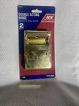 Ace Hardware Double Acting Hinge Self Closing 3 Satin Brass Finish 2 Pack New. Fixed Price $12.00.