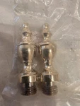 Baldwin Urn Tip Finial Polished Brass Set Of 2 1091-003 For Square Corner Hinge. Fixed Price $14.90.