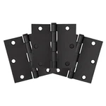 Design House X 1/2", Square Corner, 3-PACK Hinge, Matte Black #188920. Fixed Price $10.50.