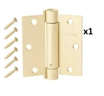 Everbilt 3-1/2 In. Adjustable Spring Door Hinge Commercial Grade Satin Brass. Fixed Price $11.84.