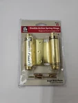 Everbilt Double Action Spring Hinge Bright Brass Finish. Fixed Price $17.99.